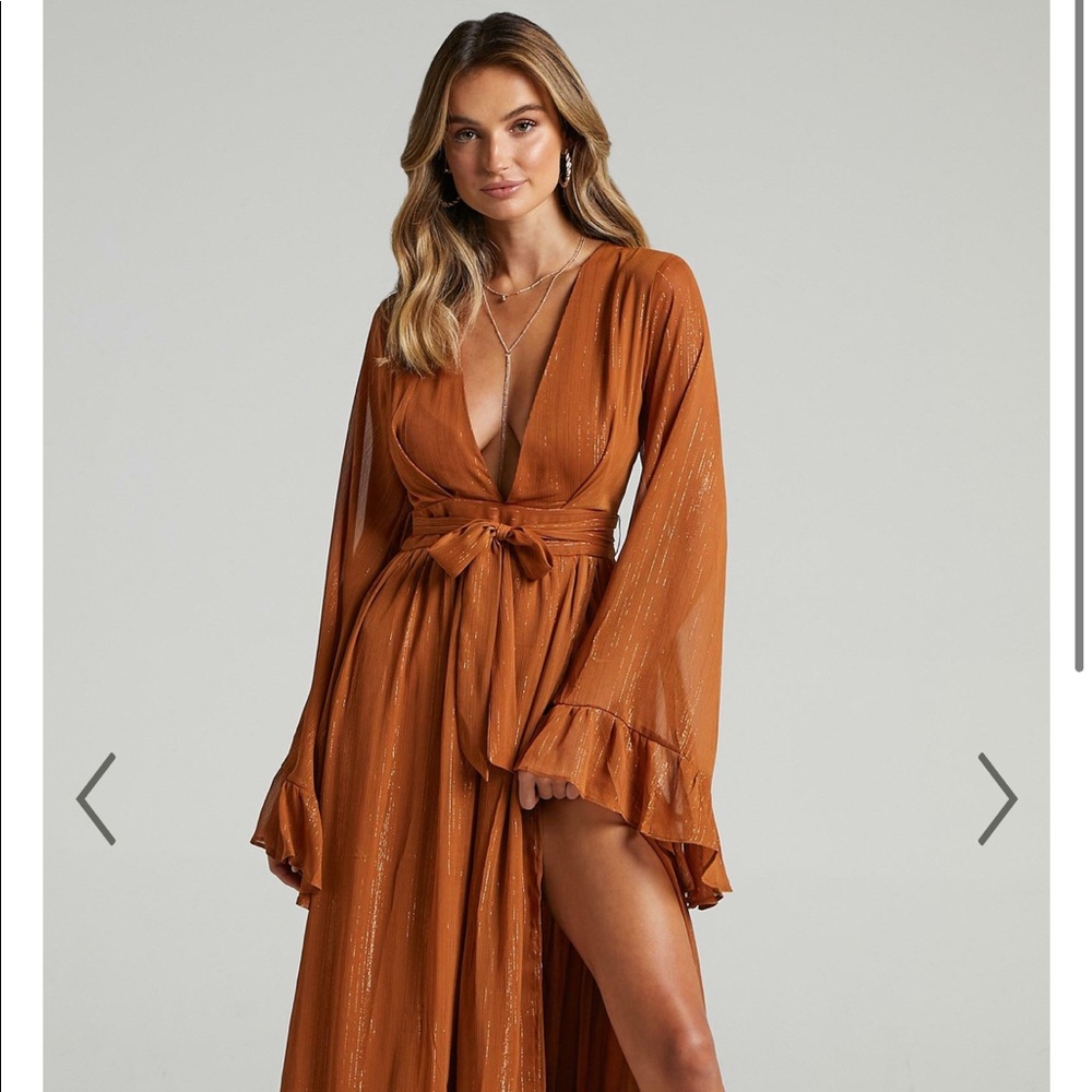 ShowPo Dangerous Woman Rust Maxi Dress